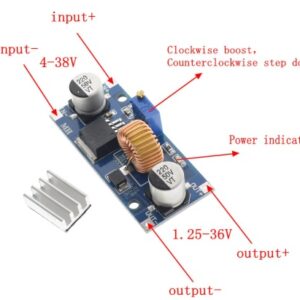 step-down DC-DC 5A IN 4-38 Vdc Out 1,25-36 Vdc